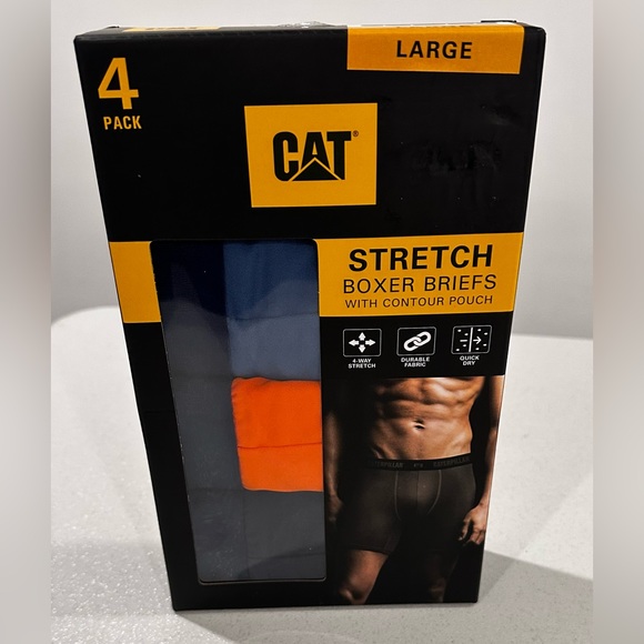 Men’s CATERPILLAR STRETCH BOXER BRIEFS with contour pouch - NIB - Size: L - Picture 8 of 8